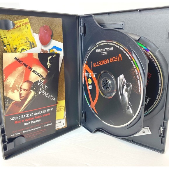 V for Vendetta  Horror Thriller Movie DVD 2 Disc Special Edition Natalie Portman - Picture 4 of 6